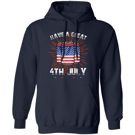 HAPPY 4TH OF JULY CAN Pullover Hoodie