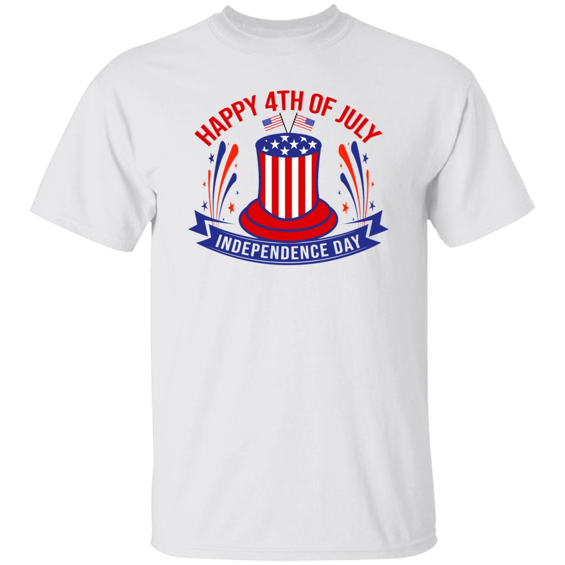 HAPPY 4TH OF JULY POP HAT. T-Shirt