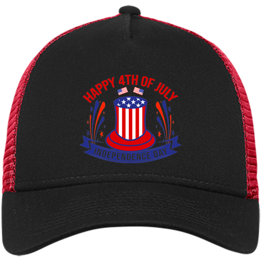HAPPY 4TH OF JULY POP HAT Embroidered Snapback Trucker Cap