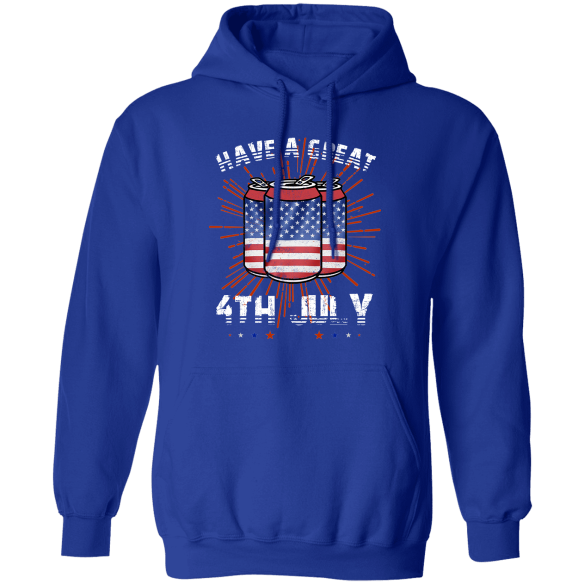 HAPPY 4TH OF JULY CAN Pullover Hoodie