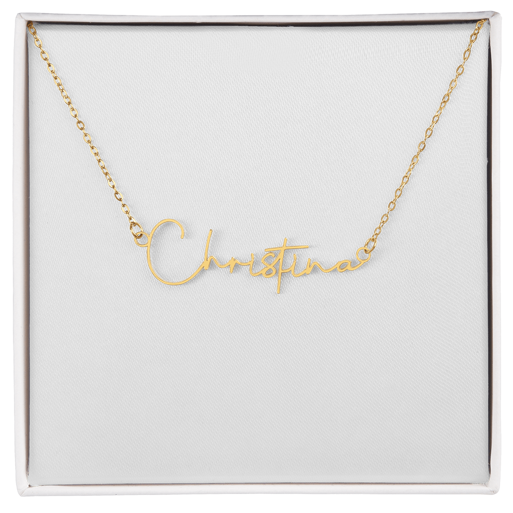 Signature Necklace-To My Beautiful Wife-Laid Eyes