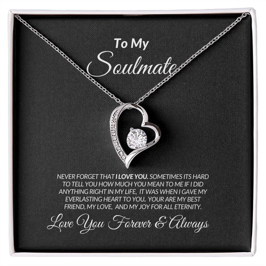 Forever Love Necklace-To My Soulmate-1
