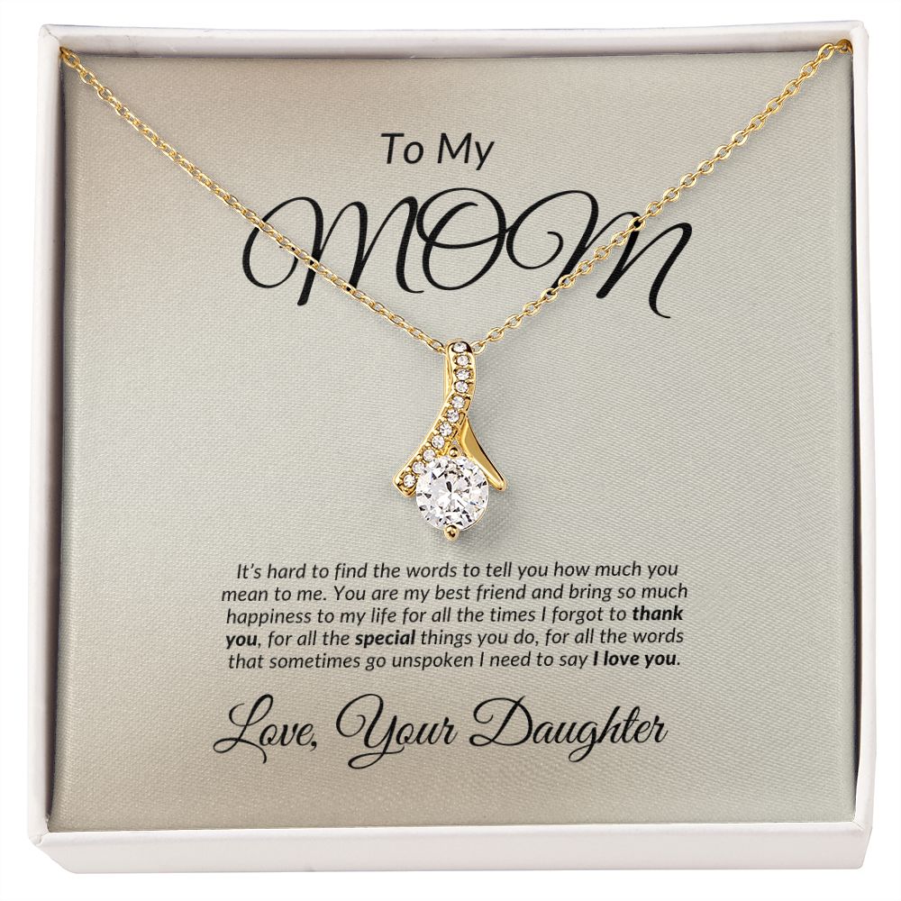 Buy To My Mother Just Breathe Personalized Gift to My Mom Necklace Gift to  My Mother to My Mom Necklace Mother and Daughter Set Online in India - Etsy